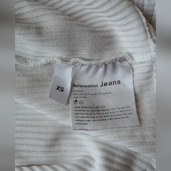 Reformation Rib Knit Top Size XS - Picture 3 of 4